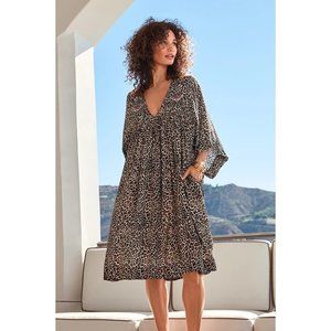 SOLD — Johnny Was | Butterfly Wild Embroidered Dress Size Small